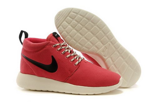 Wmns Nike Roshe Run Womenss Shoes High Warm Special Peach Red Black Coupon